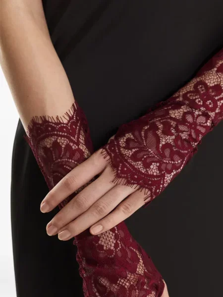 Mănuși 2310 Studio cu model floral roșu