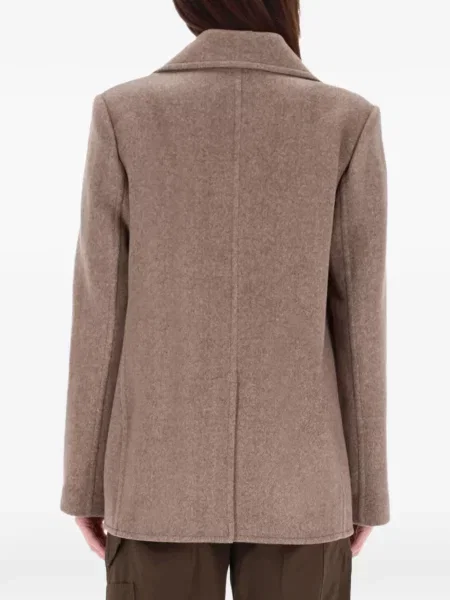 Kurtka Tory Burch z twillu brązowa