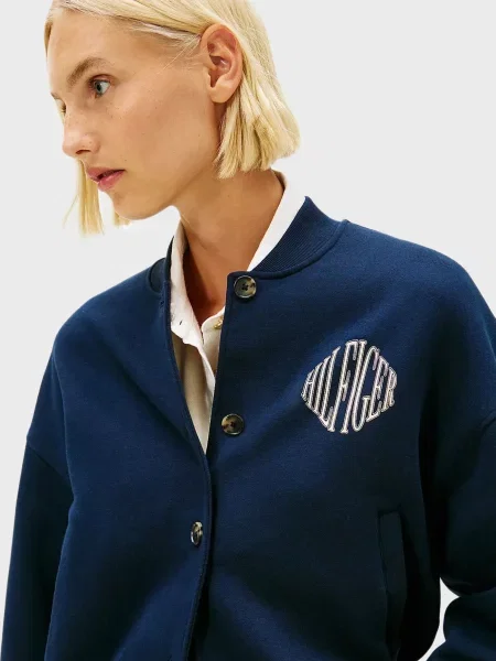 Флісова спортивна кофта Tommy Hilfiger синя