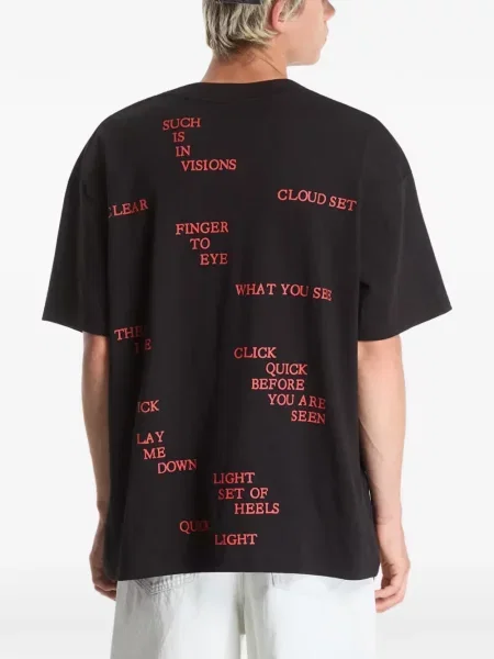Тениска Pleasures черно
