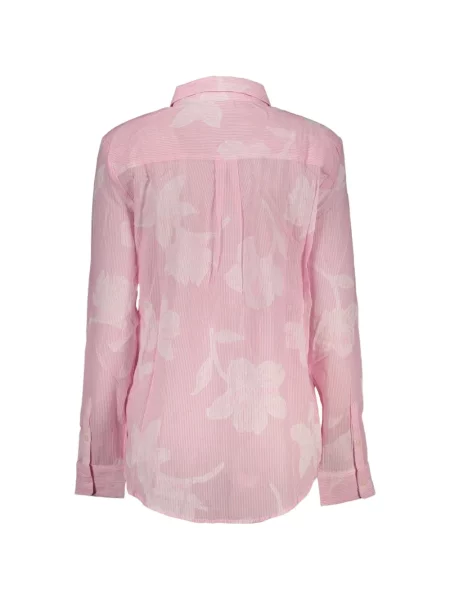 Cămașă Desigual cu model floral cu imagine roz