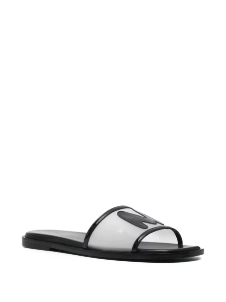 Papuci tip mules Msgm alb