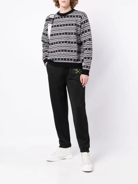 Siuvinėtos kelnės Kenzo juoda