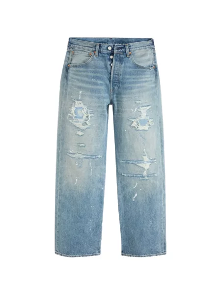 Široké džínsy Levi's 501 modrá