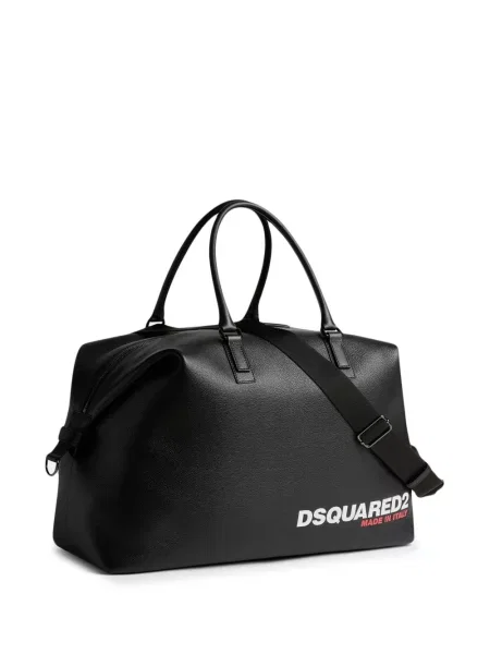Geantă Dsquared2 cu imagine negru