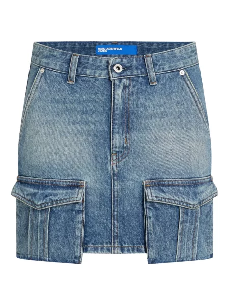 Mała mały spódnica jeansowa Karl Lagerfeld Jeans niebieska