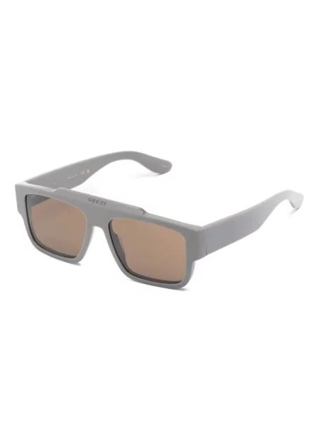 Kvadratiniai akiniai nuo saulės Gucci Eyewear pilka