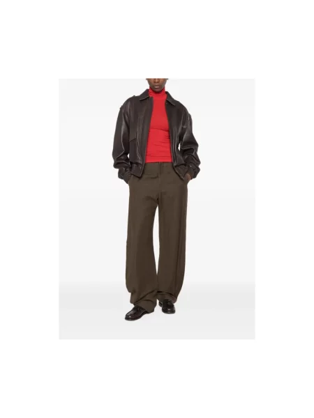 Sweter z golfem Tela czerwony