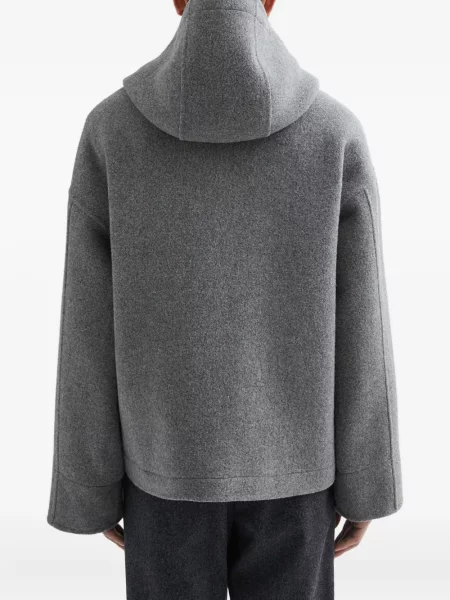 Geacă Jil Sander de lână gri
