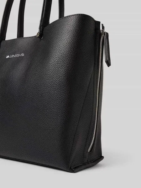 Torebka z detalem z logo model ‘PARKA’ Valentino Bags czarna