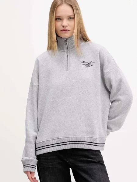 Суитчър Guess Jeans с принт сиво