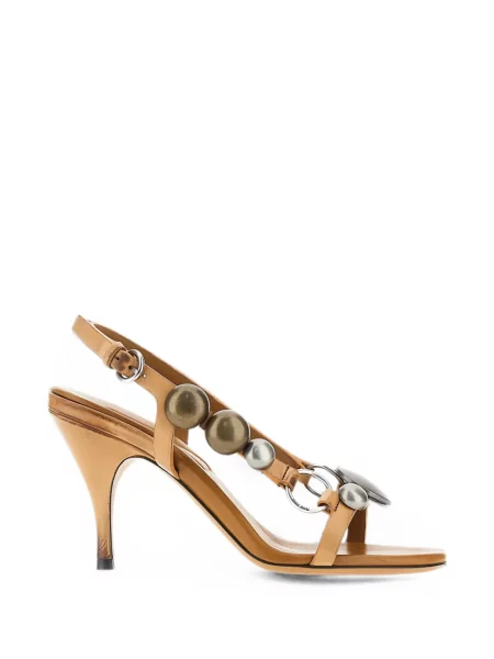 Sandale Miu Miu din piele maro