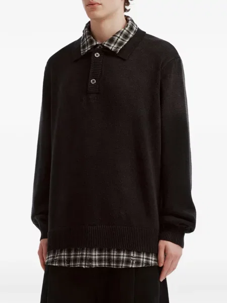 Gulerat tricou polo Izzue negru