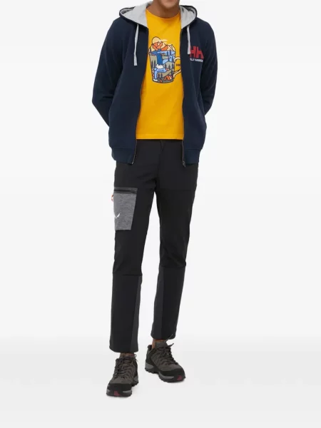 Hanorac cu glugă Helly Hansen cu glugă albastru