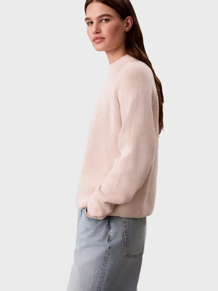 Свитер Calvin Klein Jeans в полоску розовый