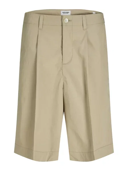 JACK & JONES Klostuotos kelnės JPSTOWEN rusvai žalia