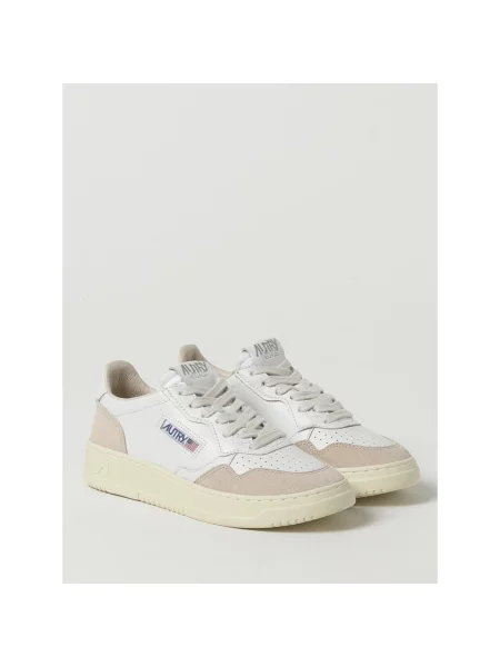 Sneakers Autry Medalist Low Wom White Leather/ Beige Suede EUR 36 białe