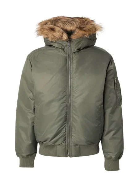 HOLLISTER Přechodná bunda olivová