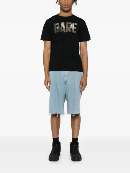 Tricou A Bathing Ape® cu imagine negru