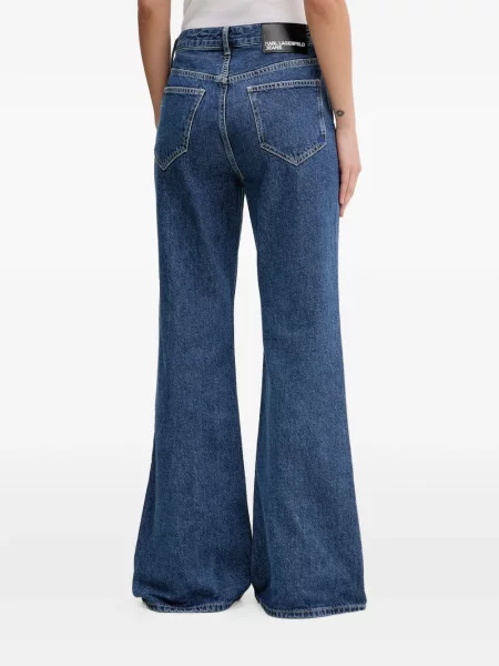 Lepršave traperice Karl Lagerfeld Jeans lepršave plava