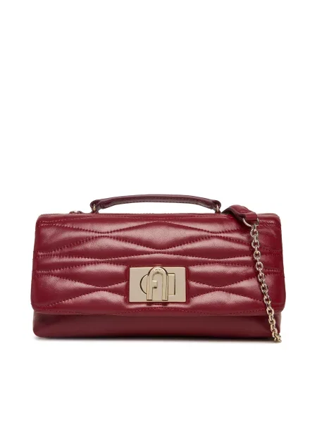 Furla De piele geantă pe umăr FURLA roșu