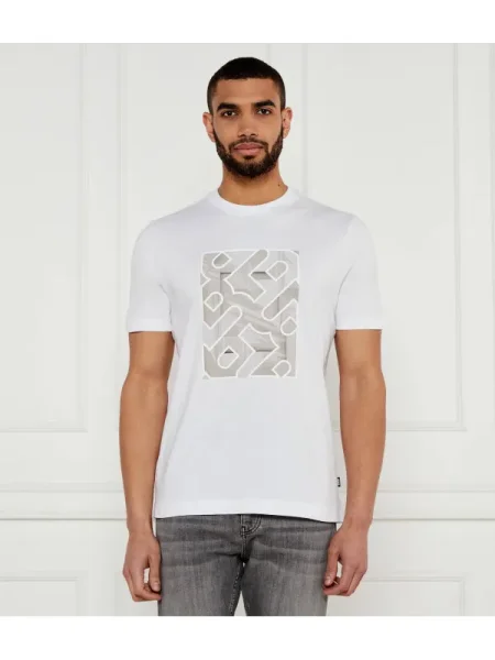 BOSS BLACK Tricou H-Taut 81 alb