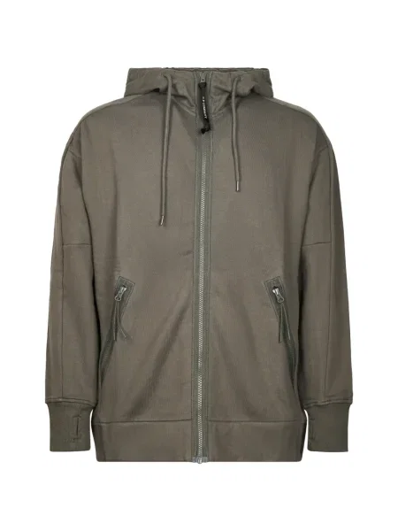 Суичър с качулка C.p. Company с качулка сиво