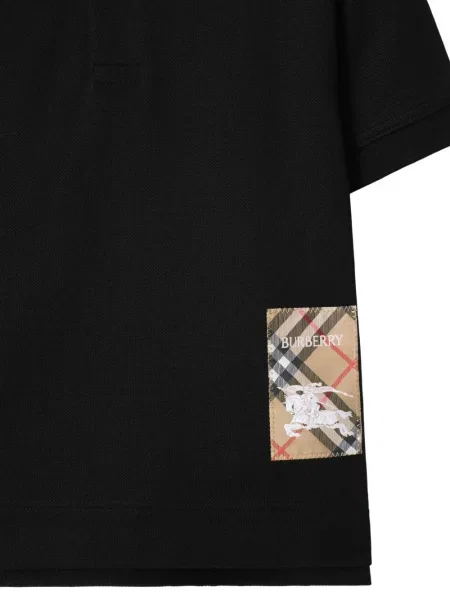 Koszulka polo dziecięca Burberry czarna