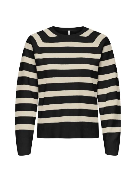 ONLY Pulover ONLAMA ecru negru