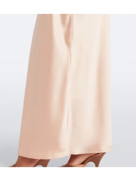 Rochie Aya Muse din satin bej