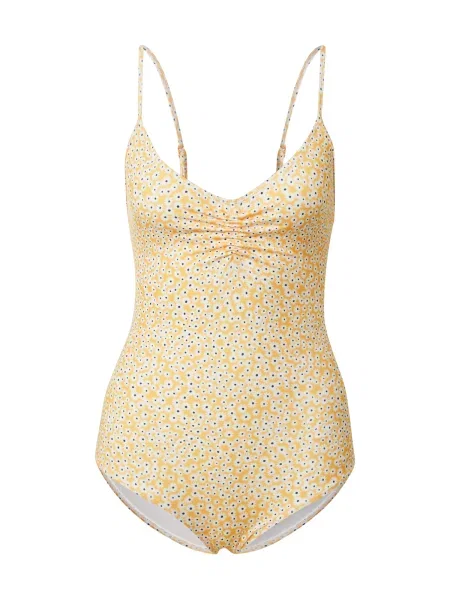 Samsoe Samsoe Jednodielne plavky Gytea žltá čierna biela