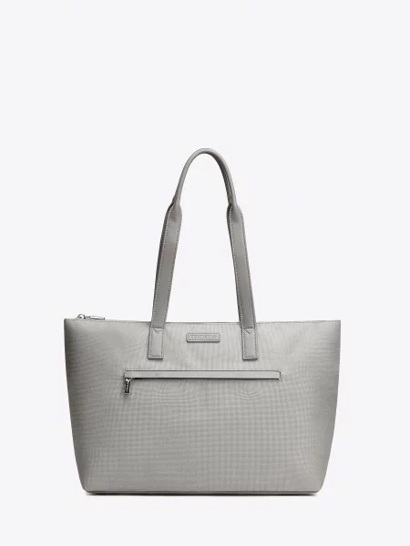 Torebka shopper na ramię szara