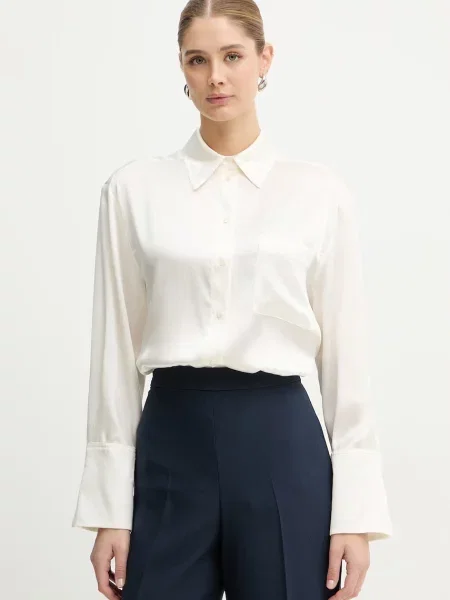 MAX&Co. cămașă de matase MCOANGRI bej