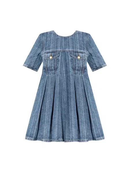 Sukienka jeansowa Ganni niebieska