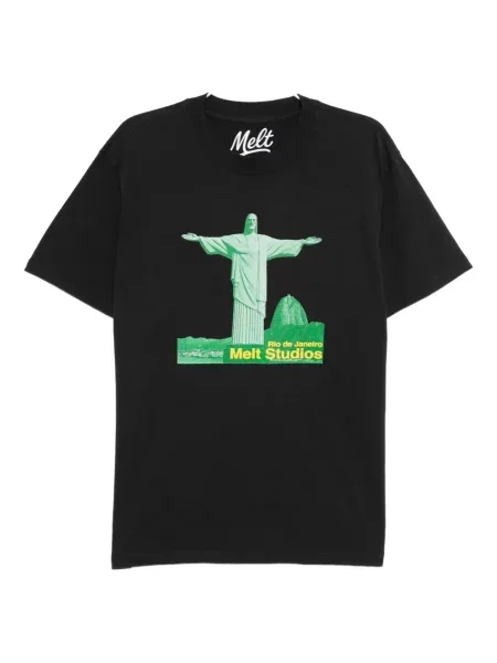 Tricou Melt cu imagine gri