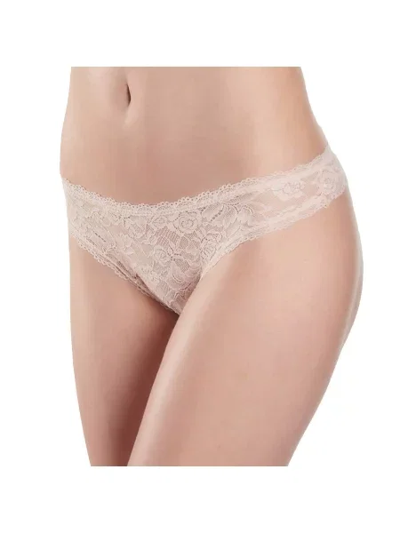 Женские трусики стринг с кружевом чорні