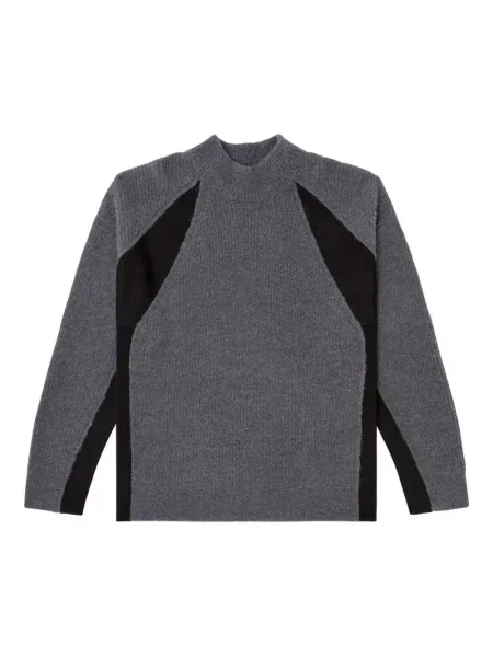 Sweter Diesel prążkowany szary