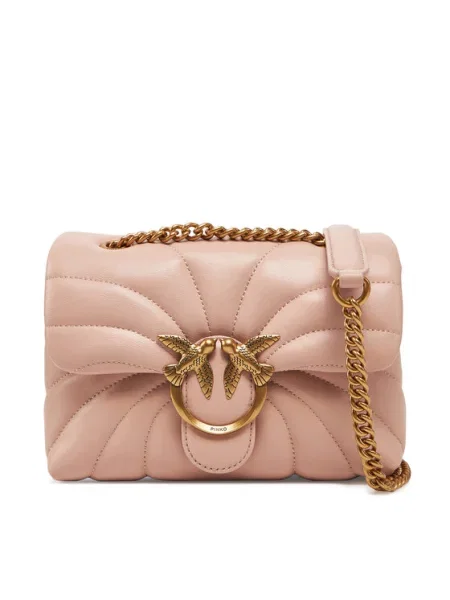 Pinko De piele geantă pe umăr LOVE PUFF MINI roz