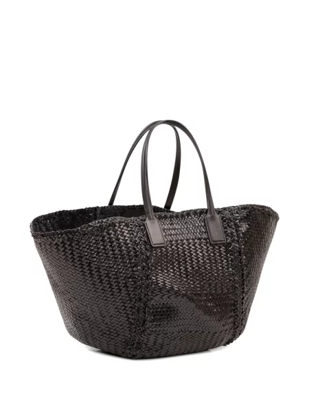 Geantă shopper Dragon Diffusion din piele negru