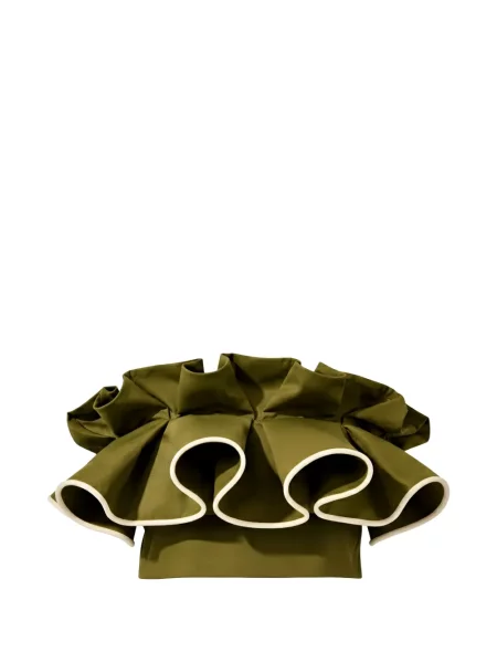 Top Adriana Degreas cu volane verde