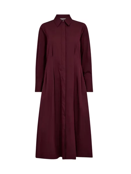 Co'couture Rochie tip bluză Poppy vin roșu