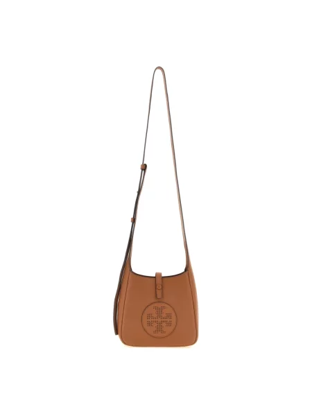Torebka crossbody Tory Burch skórzana brązowa
