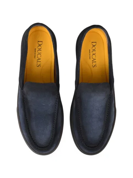 Chiloți Doucal's din piele de căprioară slip-on albastru
