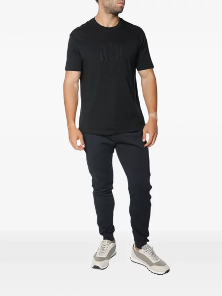 Futó nadrág Armani Exchange autogrammal kék