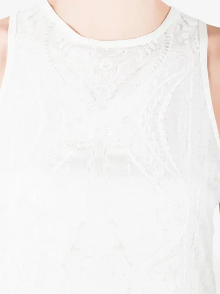 Top Roberto Cavalli de mătase alb