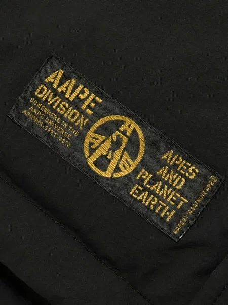Geacă Aape By A Bathing Ape cu glugă negru