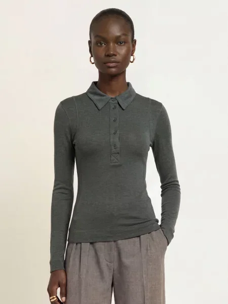 Reiss Koszulka Polo Z Jerseyu Wendy grau