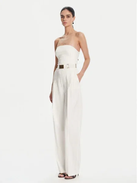 Elisabetta Franchi Salopetă Écru