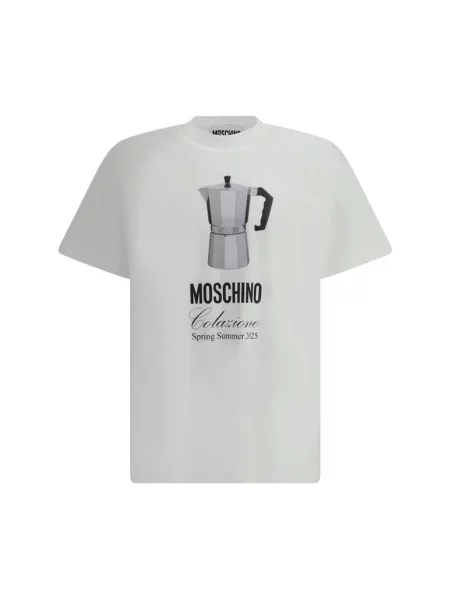 Koszulka Moschino z nadrukiem biała