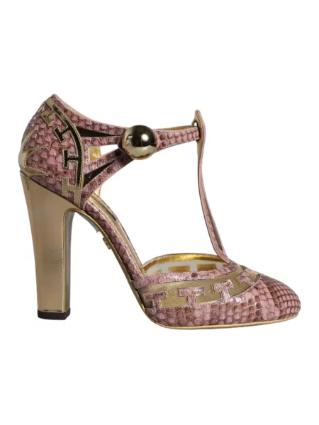 Czółenka Dolce And Gabbana z paskiem różowa